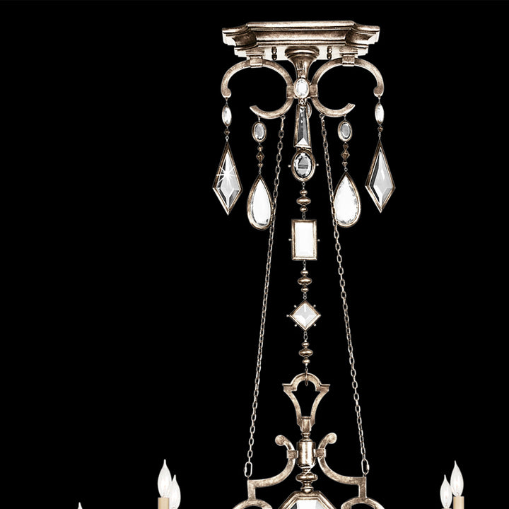 Encased Gems 50" Oblong Chandelier