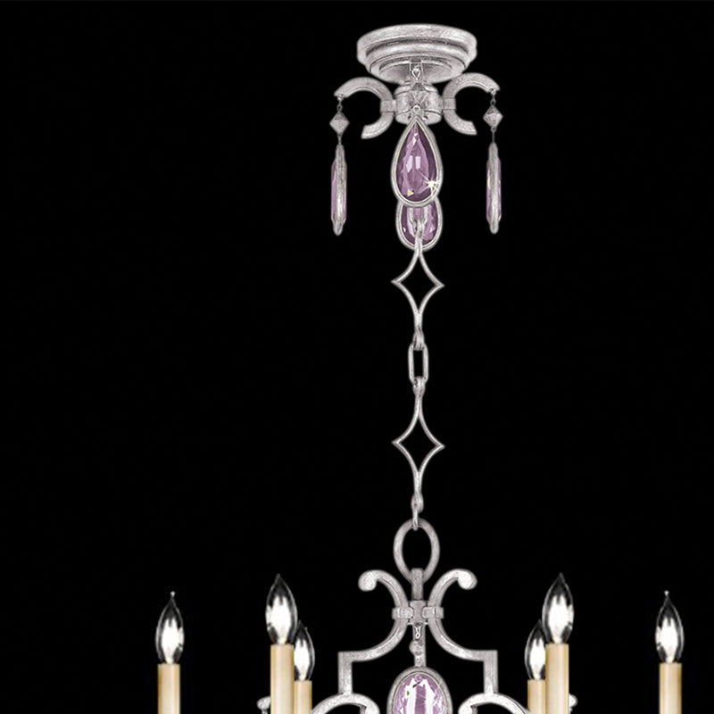 Encased Gems 29" Round Chandelier