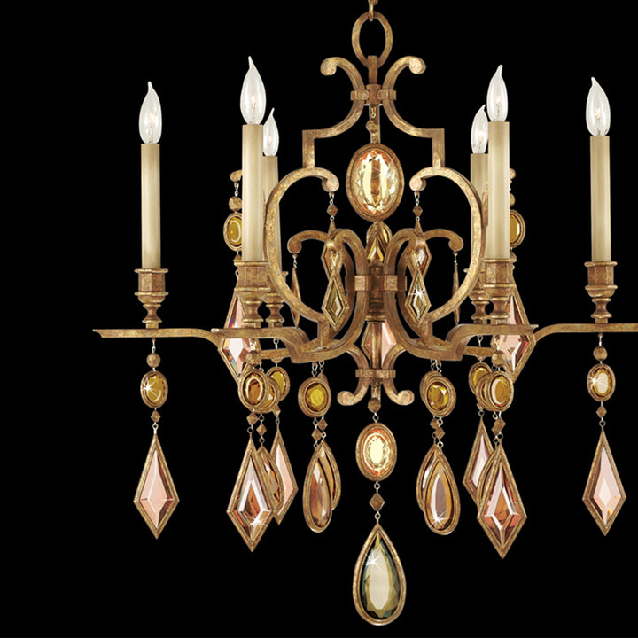 Encased Gems 29" Round Chandelier
