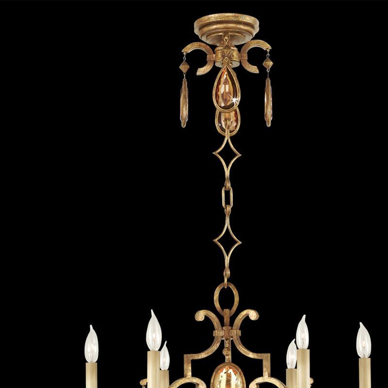 Encased Gems 29" Round Chandelier
