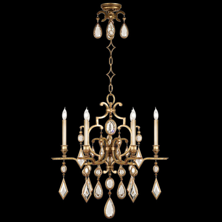 Encased Gems 29" Round Chandelier