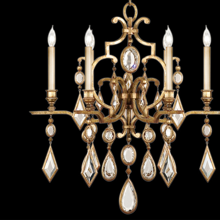 Encased Gems 29" Round Chandelier