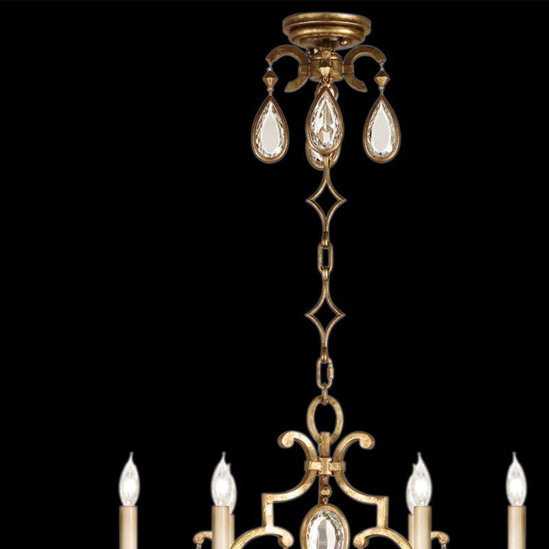 Encased Gems 29" Round Chandelier