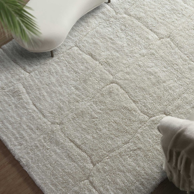 Miramar - Cozy Shag 9 X 12 Rug - White