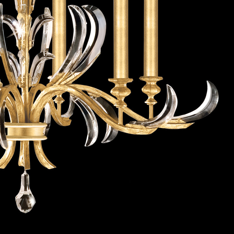 Beveled Arcs 37" Round Chandelier