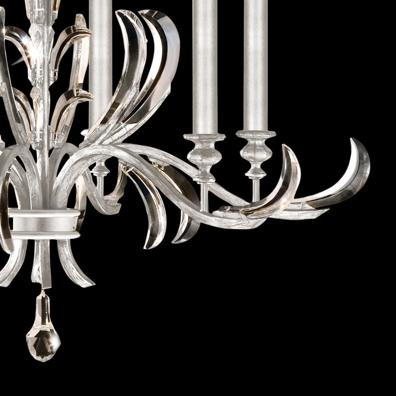 Beveled Arcs 37" Round Chandelier