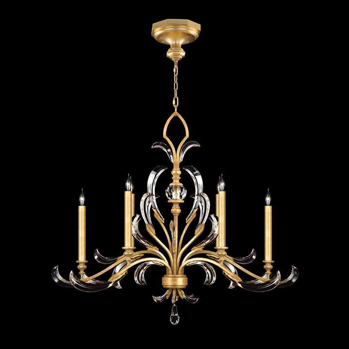 Beveled Arcs 44" Oblong Chandelier