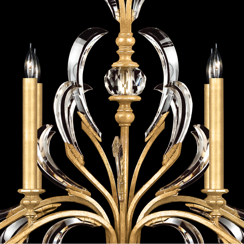 Beveled Arcs 44" Oblong Chandelier