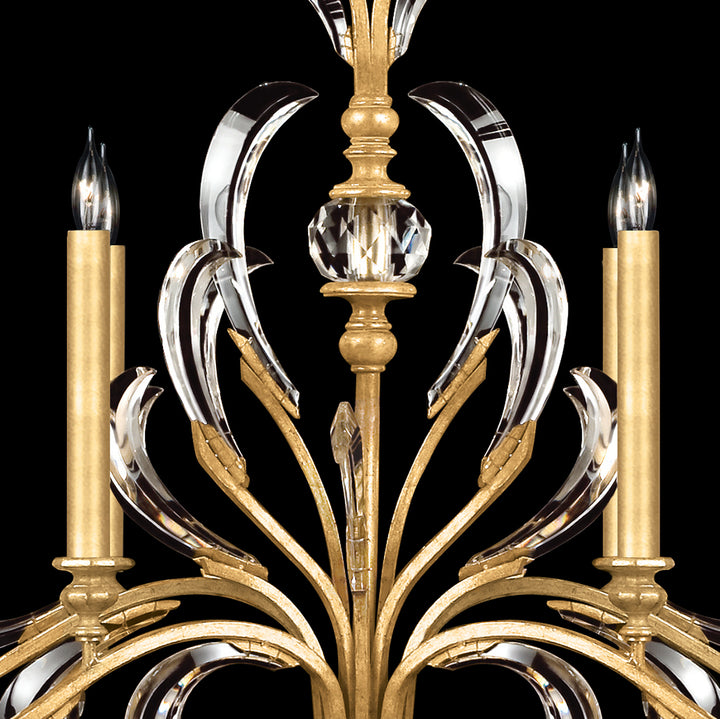 Beveled Arcs 44" Oblong Chandelier