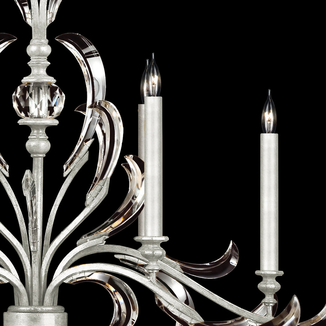 Beveled Arcs 37" Round Chandelier