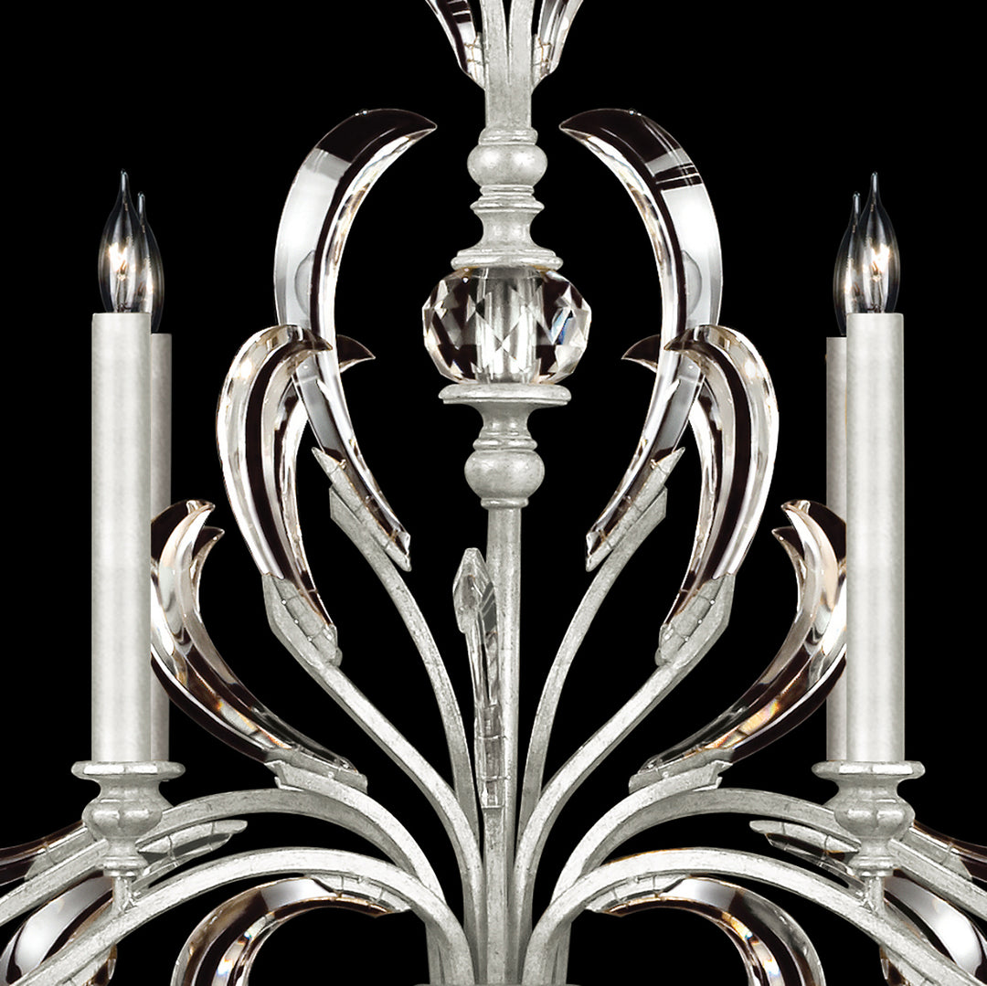 Beveled Arcs 37" Round Chandelier