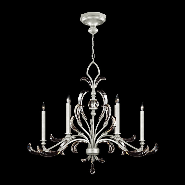 Beveled Arcs 44" Oblong Chandelier