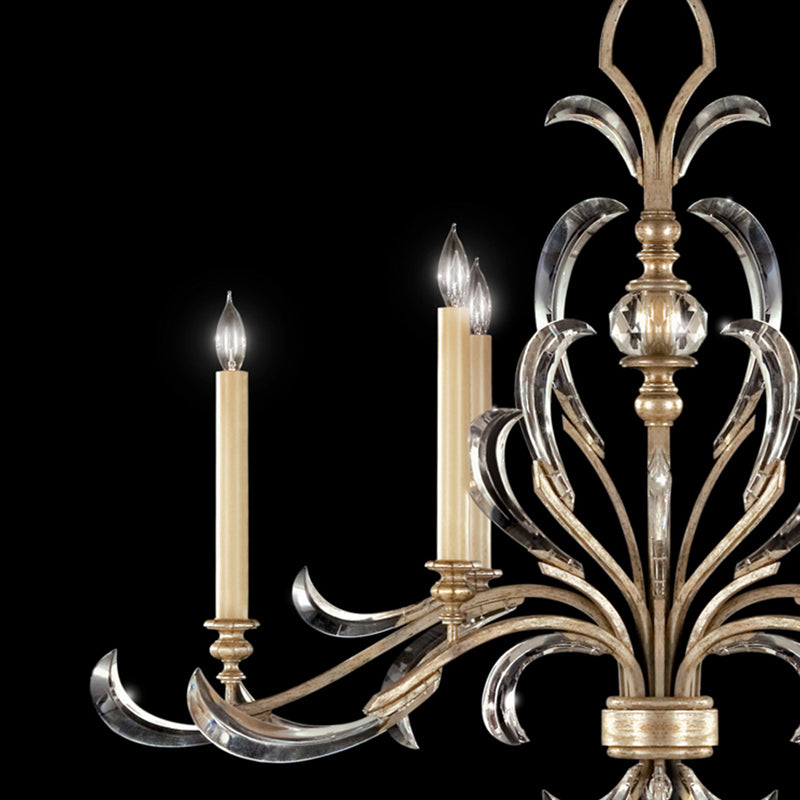 Beveled Arcs 44" Oblong Chandelier
