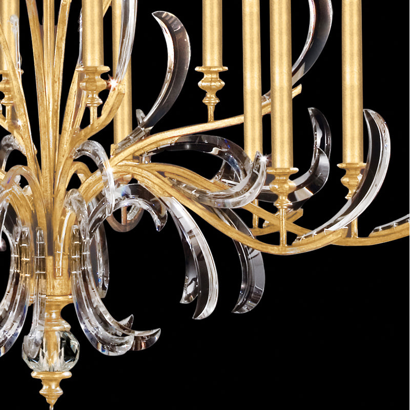 Beveled Arcs 58" Round Chandelier
