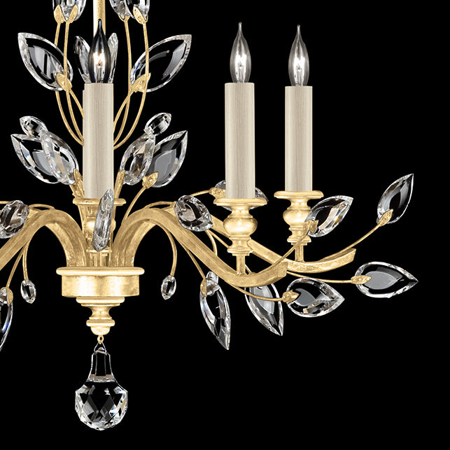 Crystal Laurel 32" Round Chandelier