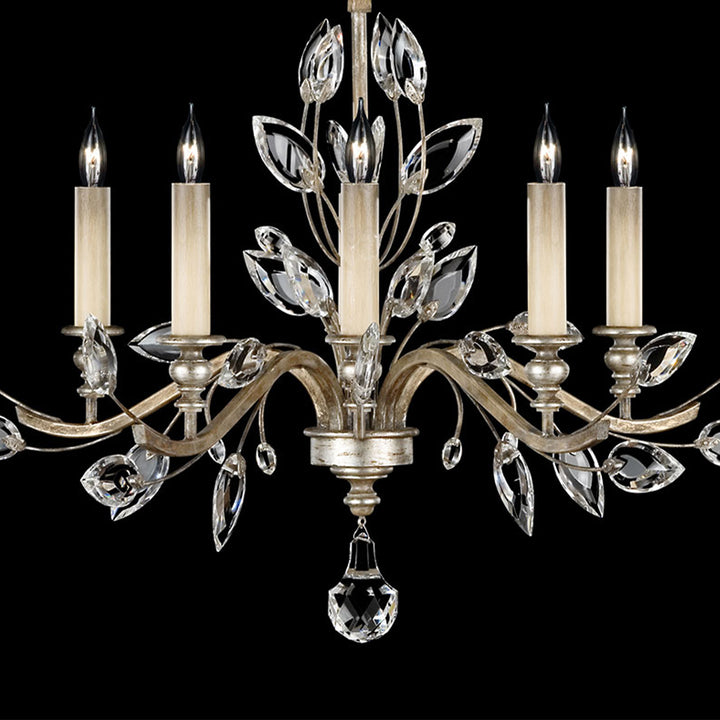 Crystal Laurel 32" Round Chandelier