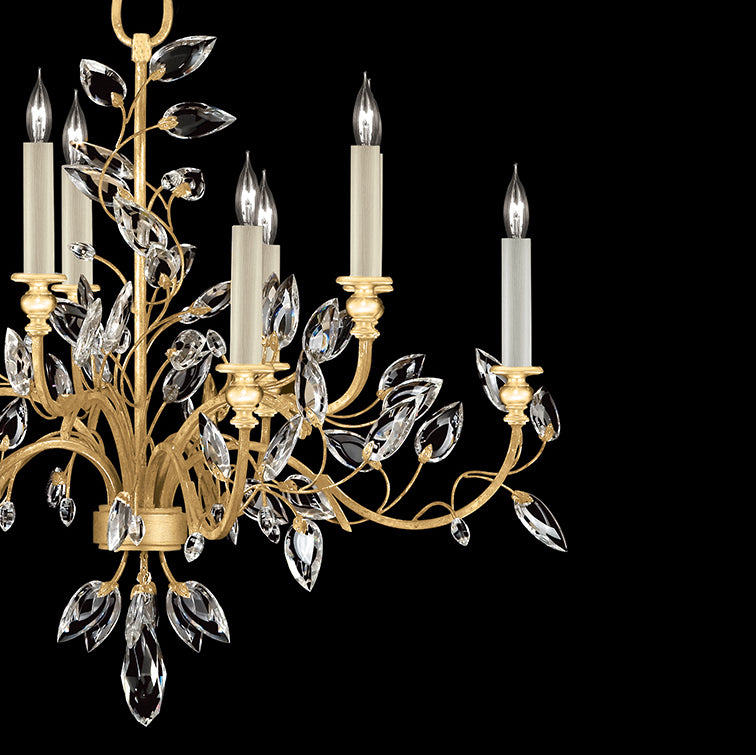 Crystal Laurel 43" Round Chandelier