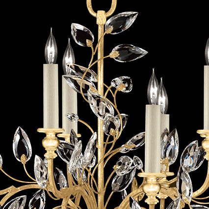 Crystal Laurel 43" Round Chandelier