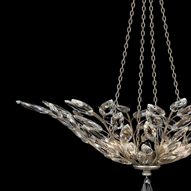 Crystal Laurel 35" Round Pendant
