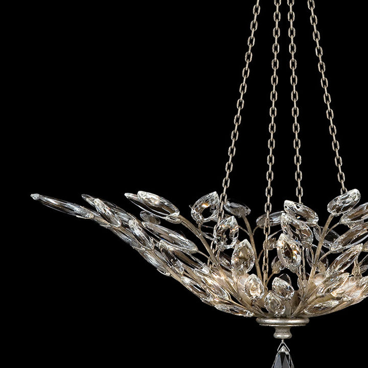 Crystal Laurel 35" Round Pendant