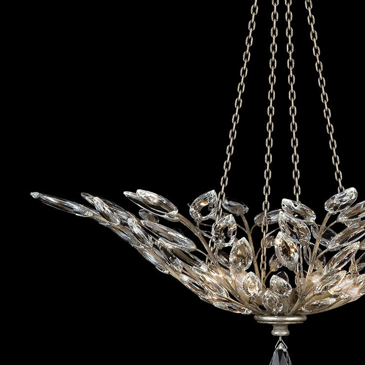 Crystal Laurel 35" Round Pendant