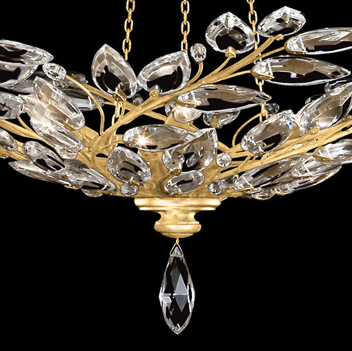 Crystal Laurel 47" Round Pendant
