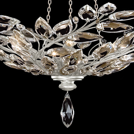 Crystal Laurel 47" Round Pendant