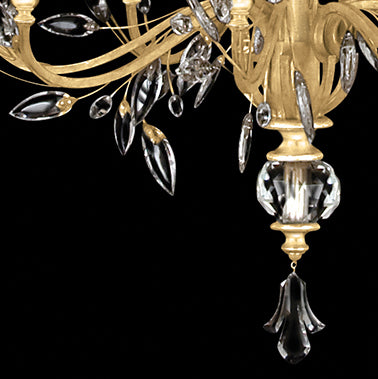 Crystal Laurel 45" Round Chandelier