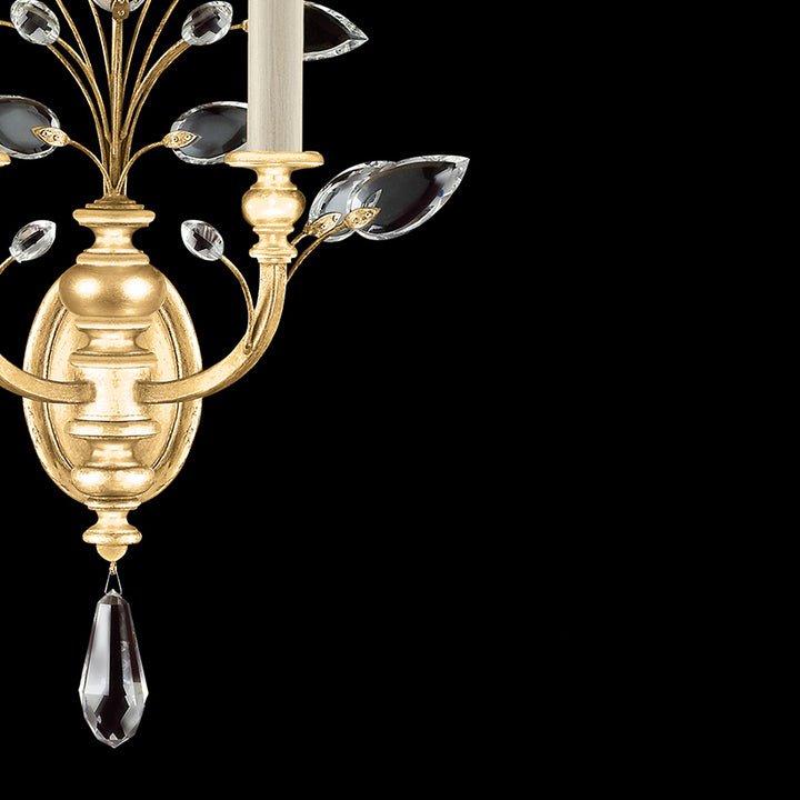 Crystal Laurel 28" Sconce