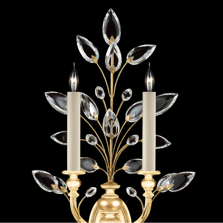 Crystal Laurel 28" Sconce