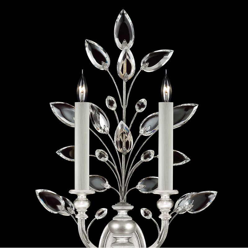 Crystal Laurel 28" Sconce