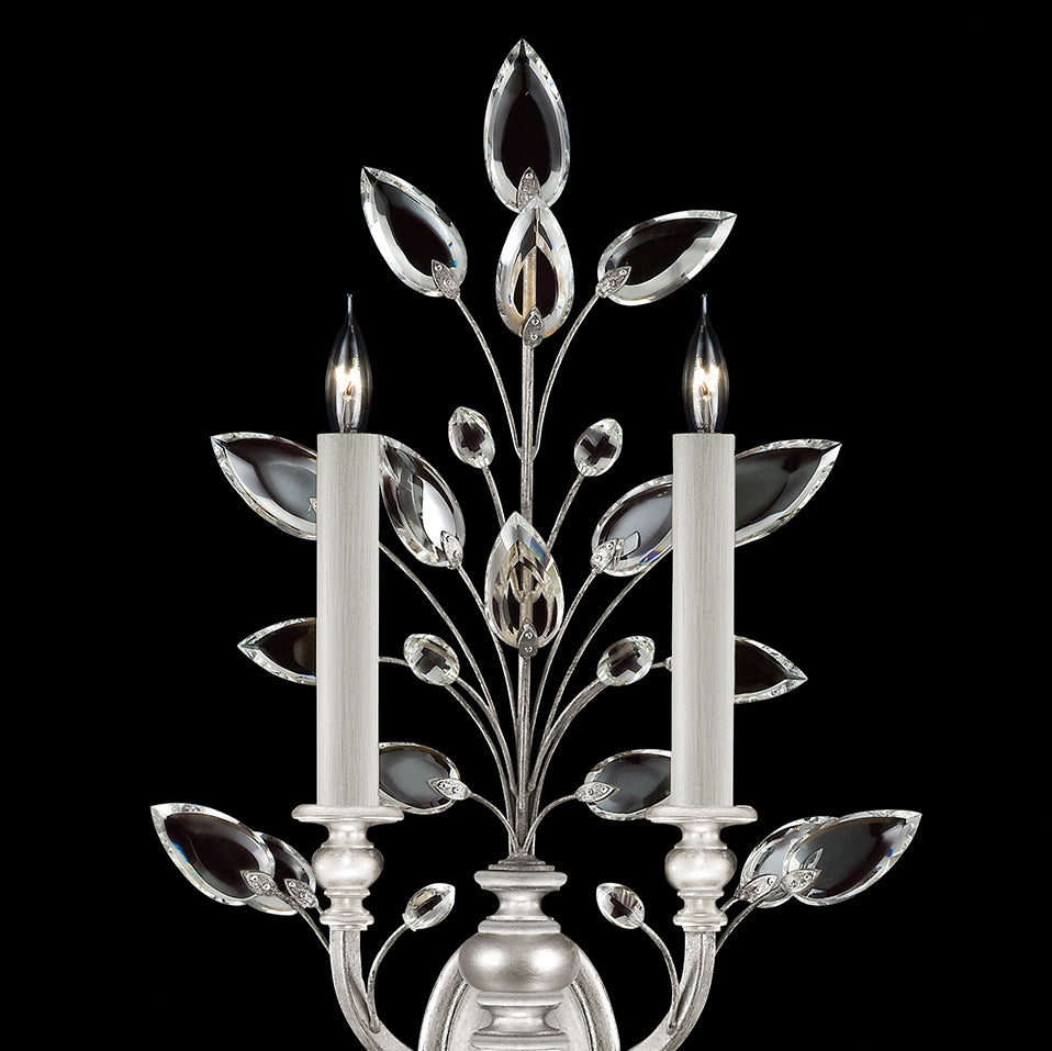 Crystal Laurel 28" Sconce