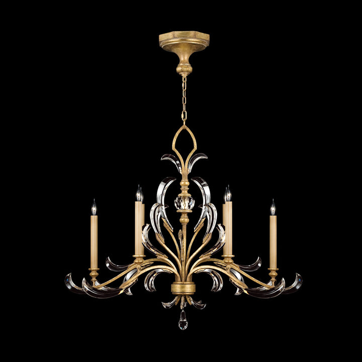 Beveled Arcs 44" Oblong Chandelier