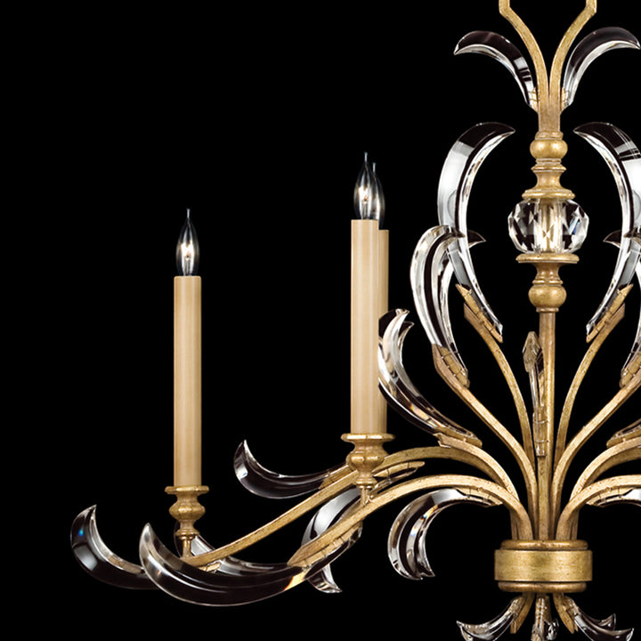 Beveled Arcs 44" Oblong Chandelier