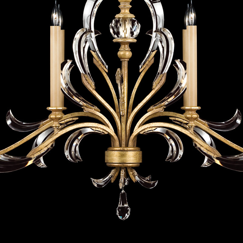 Beveled Arcs 44" Oblong Chandelier