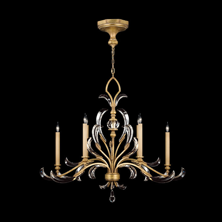 Beveled Arcs 44" Oblong Chandelier