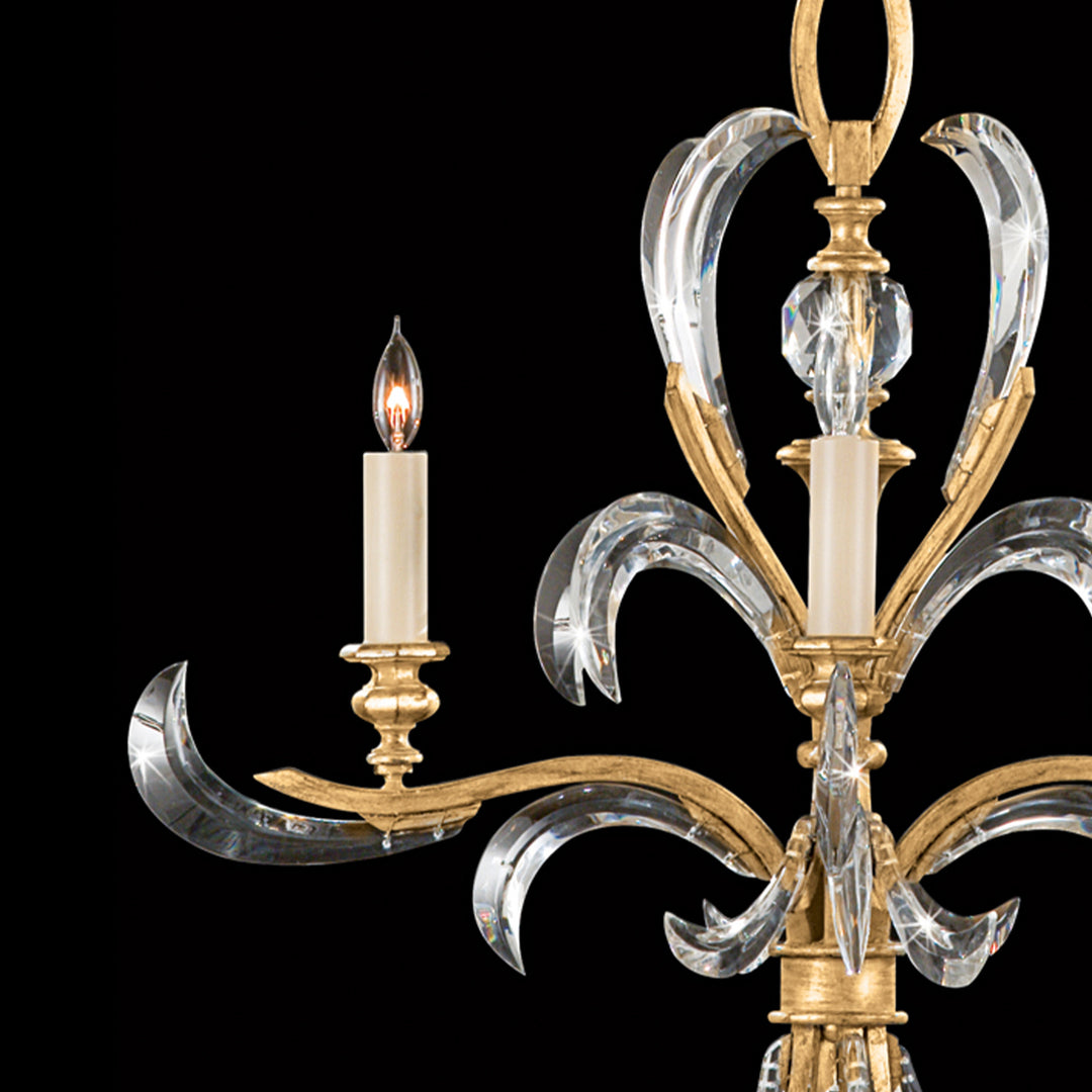 Beveled Arcs 28" Round Chandelier