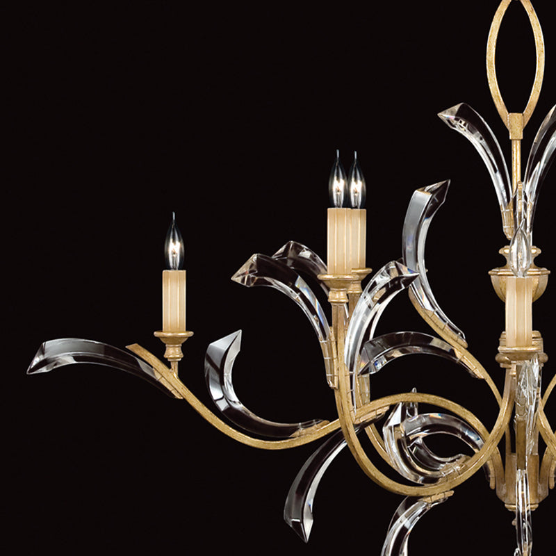 Beveled Arcs 57" Round Chandelier