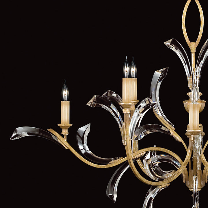Beveled Arcs 57" Round Chandelier