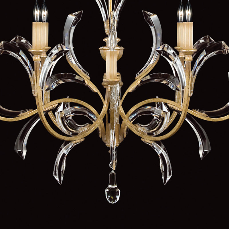 Beveled Arcs 57" Round Chandelier