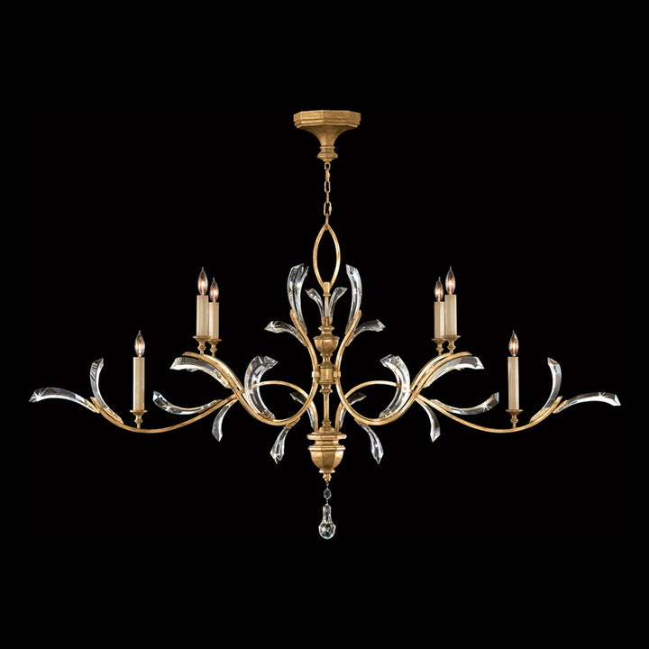 Beveled Arcs 74" Oblong Chandelier