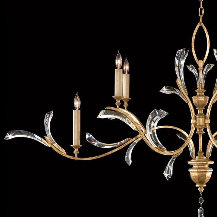 Beveled Arcs 74" Oblong Chandelier