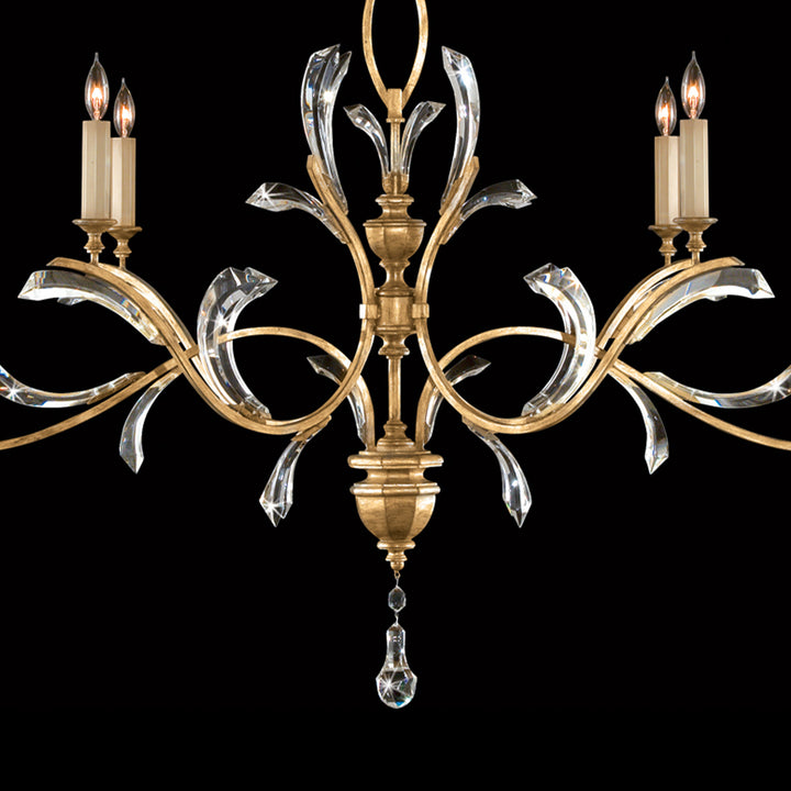 Beveled Arcs 74" Oblong Chandelier
