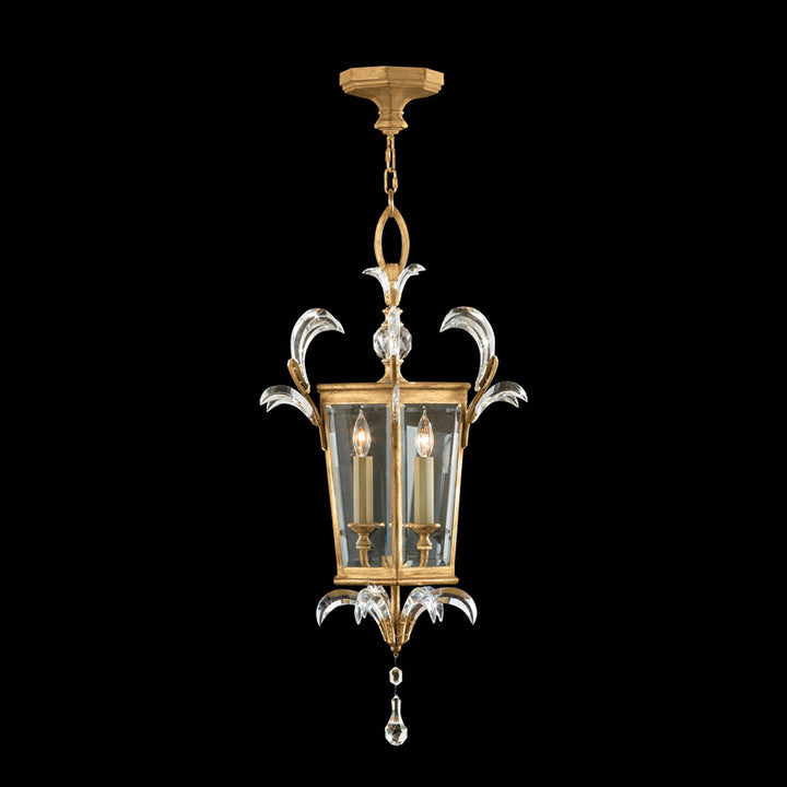 Beveled Arcs 22" Square Pendant