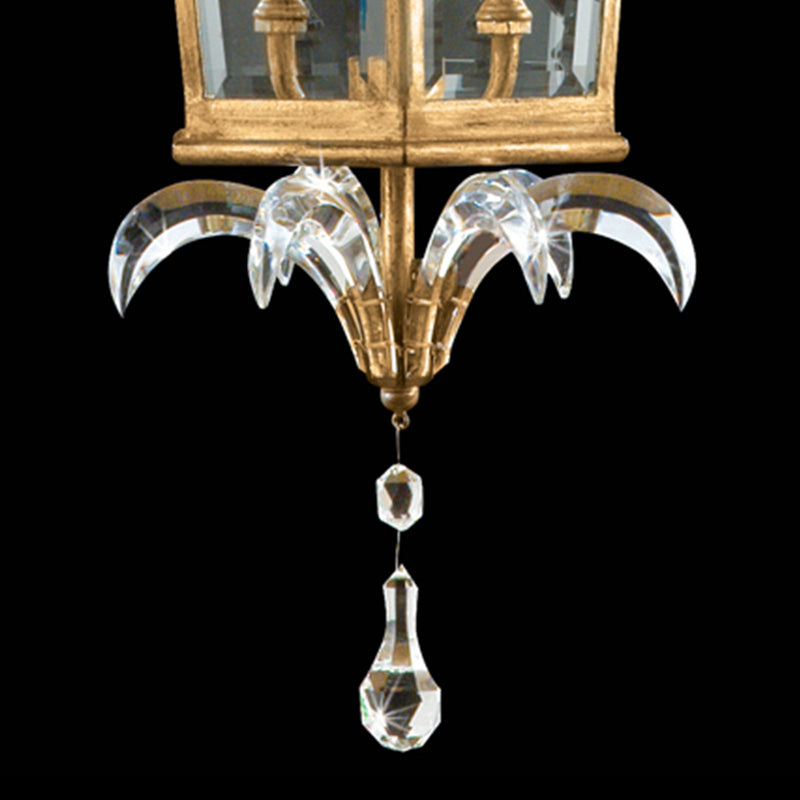 Beveled Arcs 22" Square Pendant