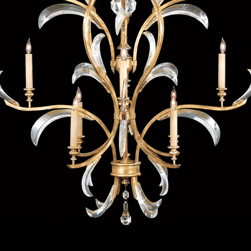 Beveled Arcs 48" Round Chandelier