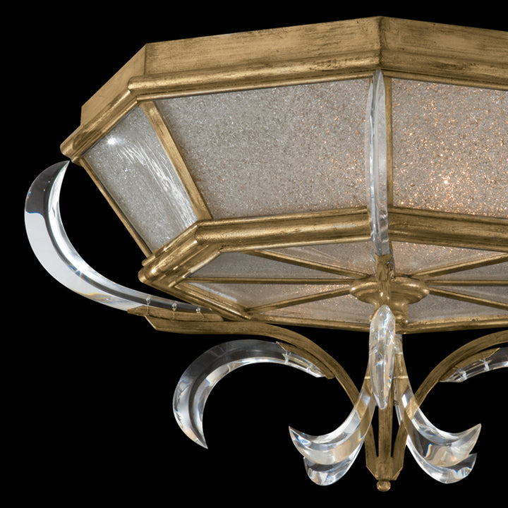 Beveled Arcs 26" Round Flush Mount