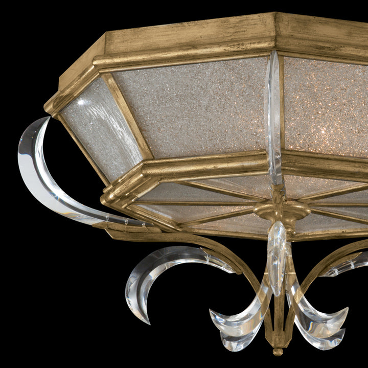 Beveled Arcs 26" Round Flush Mount