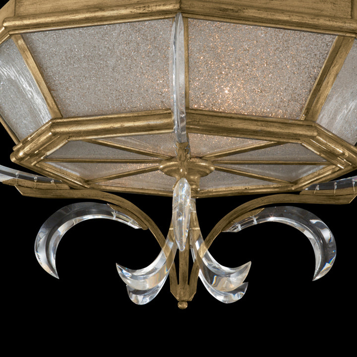 Beveled Arcs 26" Round Flush Mount