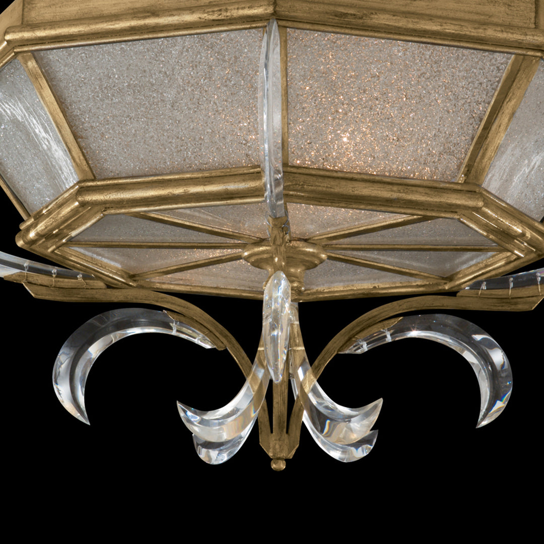 Beveled Arcs 26" Round Flush Mount